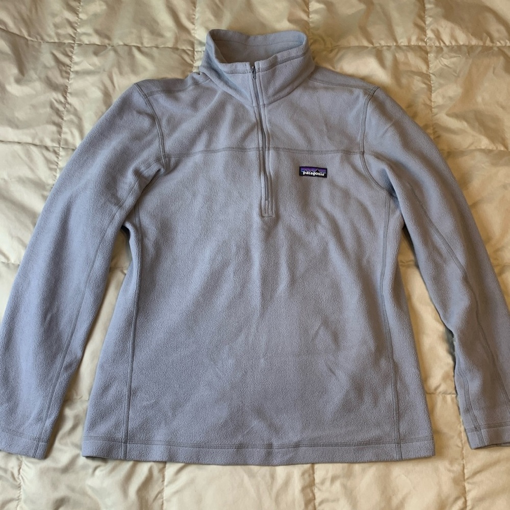 Patagonia Gray Fleece Pullover Half Zip M